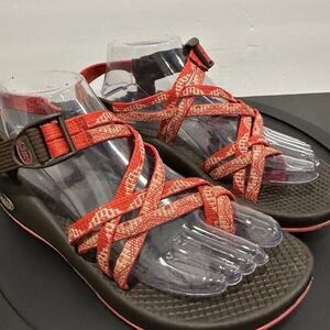 Chaco ZX/2 Classic Sandals Womens 9 Red Coral Orange Outdoor Hiking Aztec